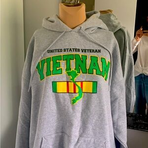 MENS HOODIE UNITED STATES VETERAN VIETNAM SIZE XL